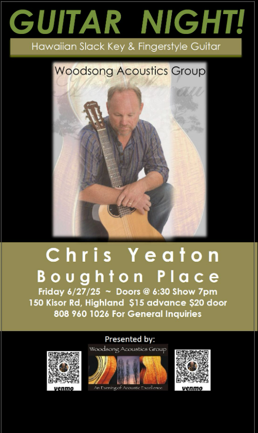 woodsong acoustics events